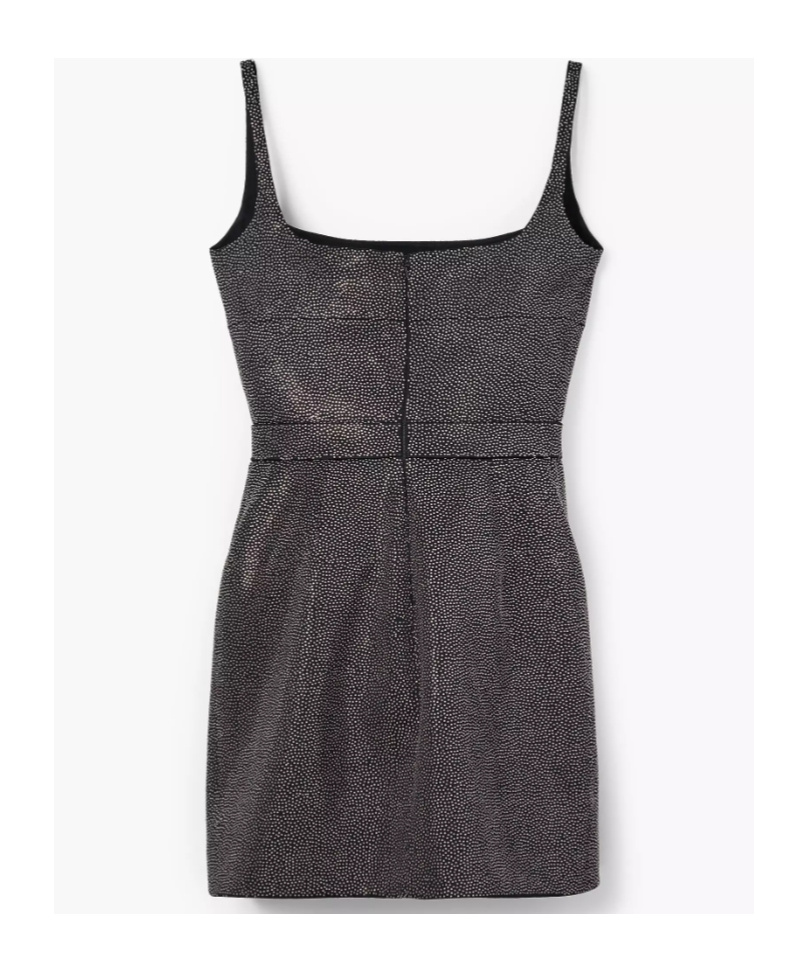 Shop Marc Jacobs Studded Mini Dress In Black