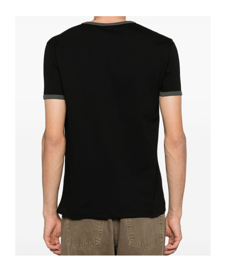 Dries Van Noten Love Pattern T-shirt In Black