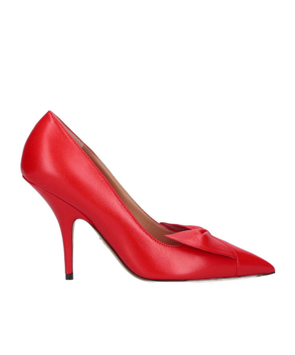 Ferragamo 70mm Bow Pointed-toe Pumps In Red
