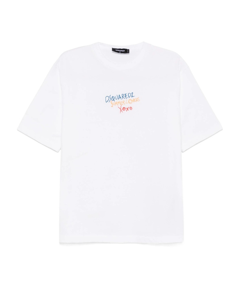 Shop Dsquared2 Cotton T-shirt In White