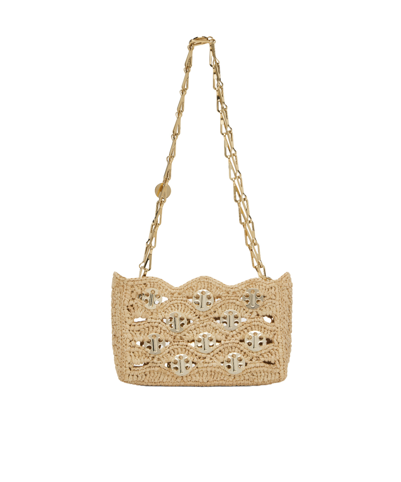 Rabanne Sac A Main Shoulder Bag In Nude