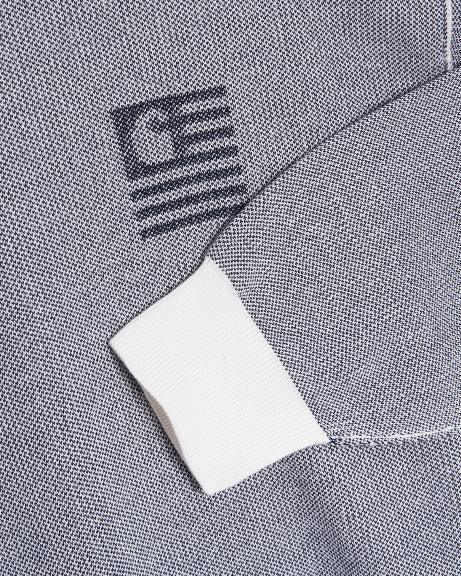 Carhartt Intarsia-logo Long-sleeve Jumper In Gray