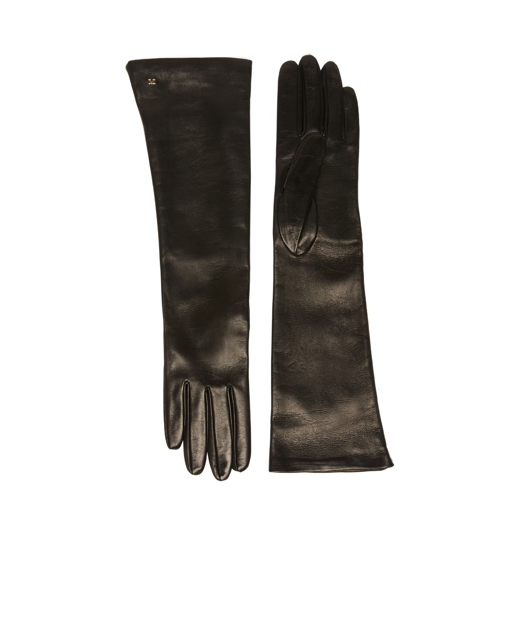Shop Max Mara Long Nappa Leather Gloves