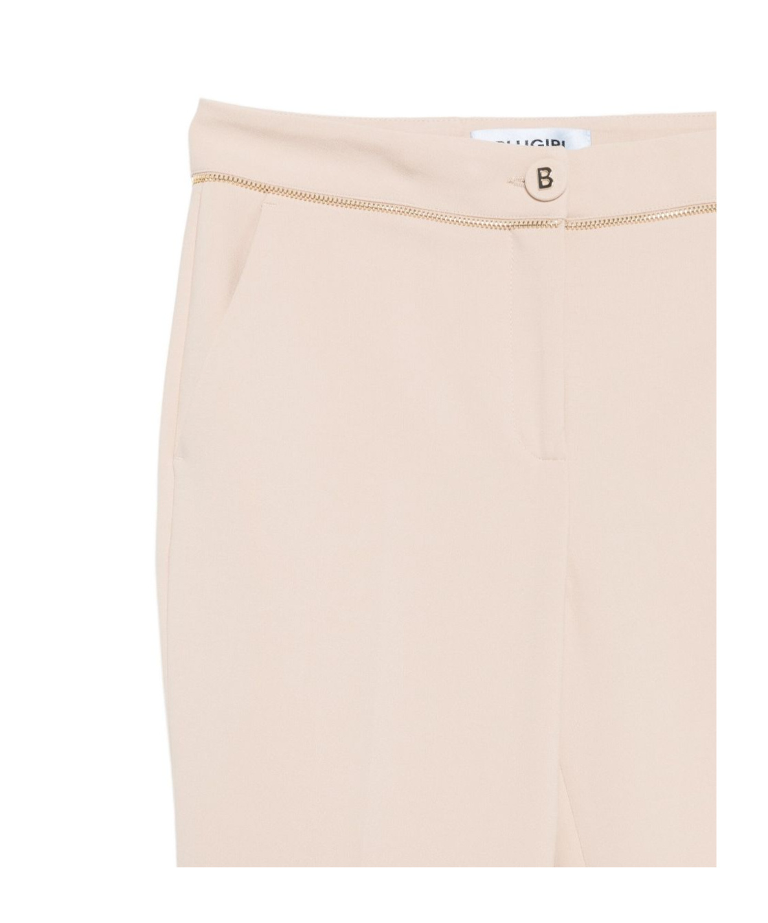 Blugirl Pleated Zip-up Track Pants In Neutral