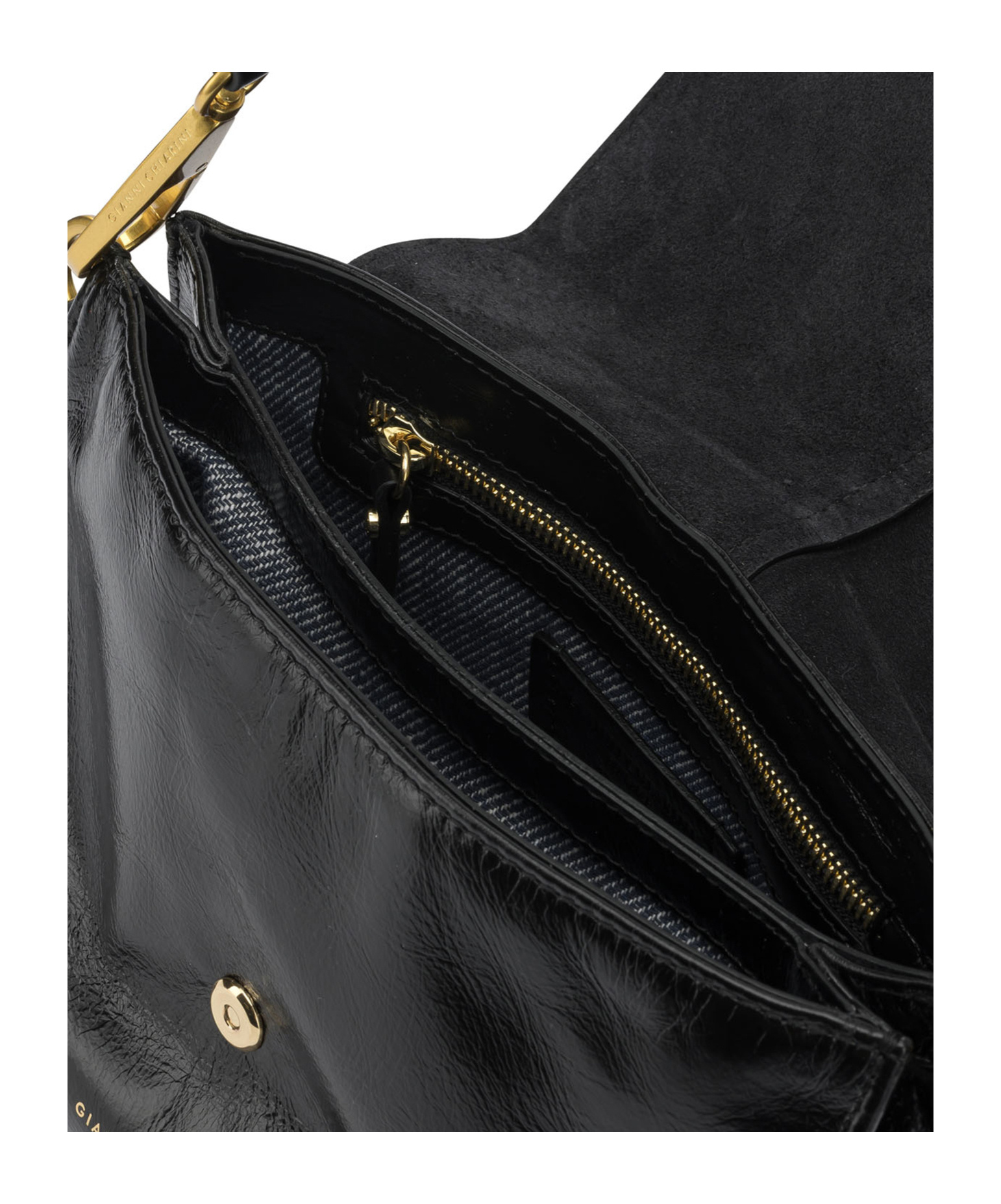 Gianni Chiarini Ralph Clutch Bag In Black
