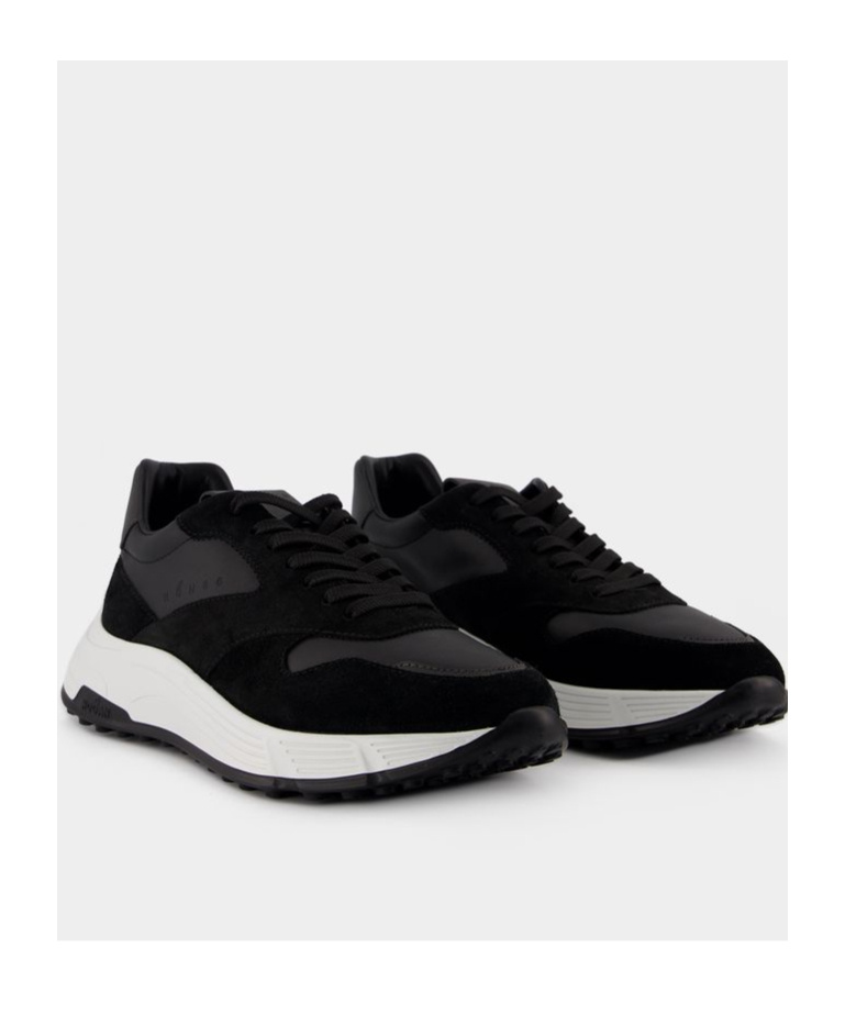 Hogan Hyperlight Lace-up Sneakers In Black
