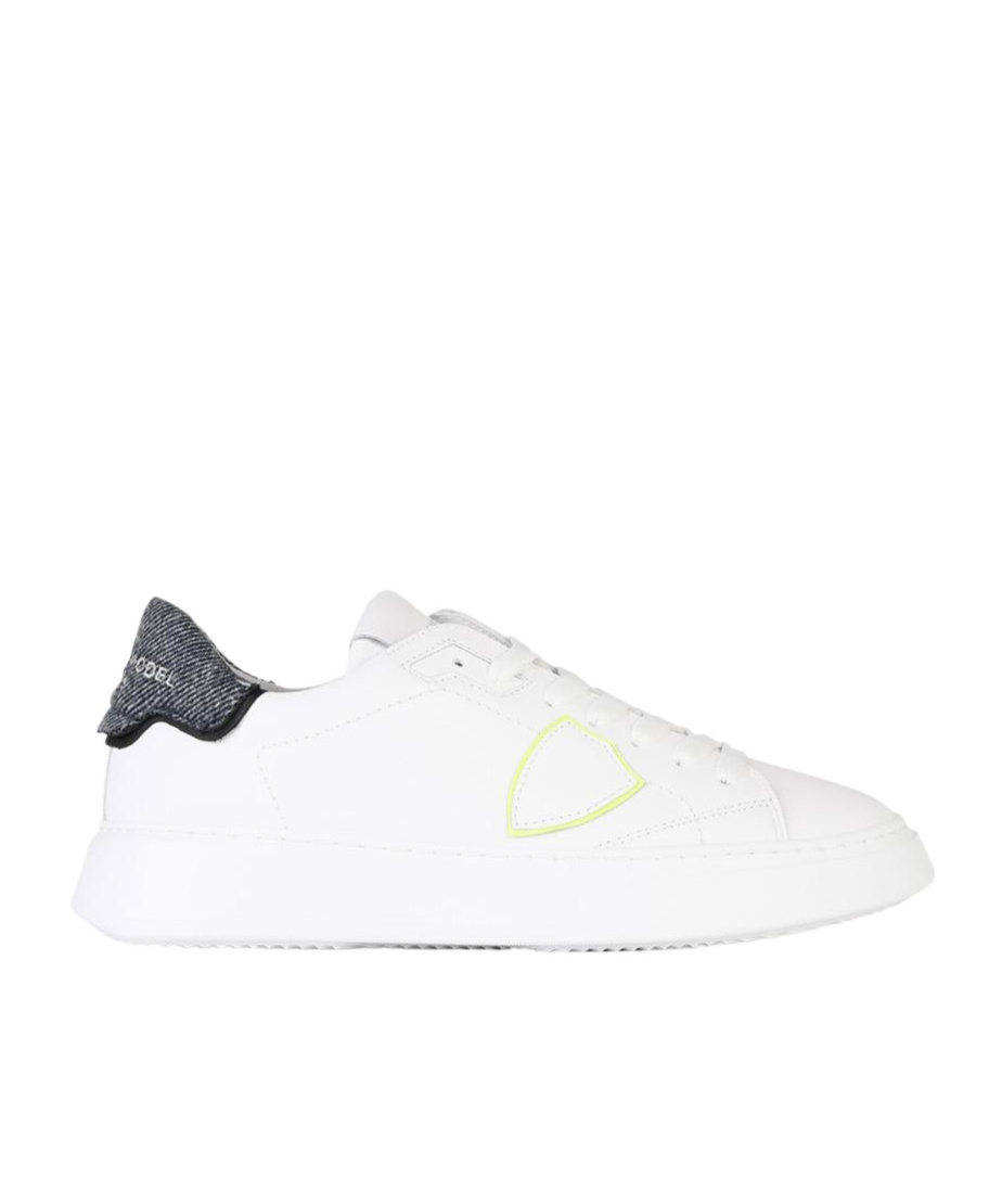 Philippe Model Lace-up Low-cut Skate Shoes In White