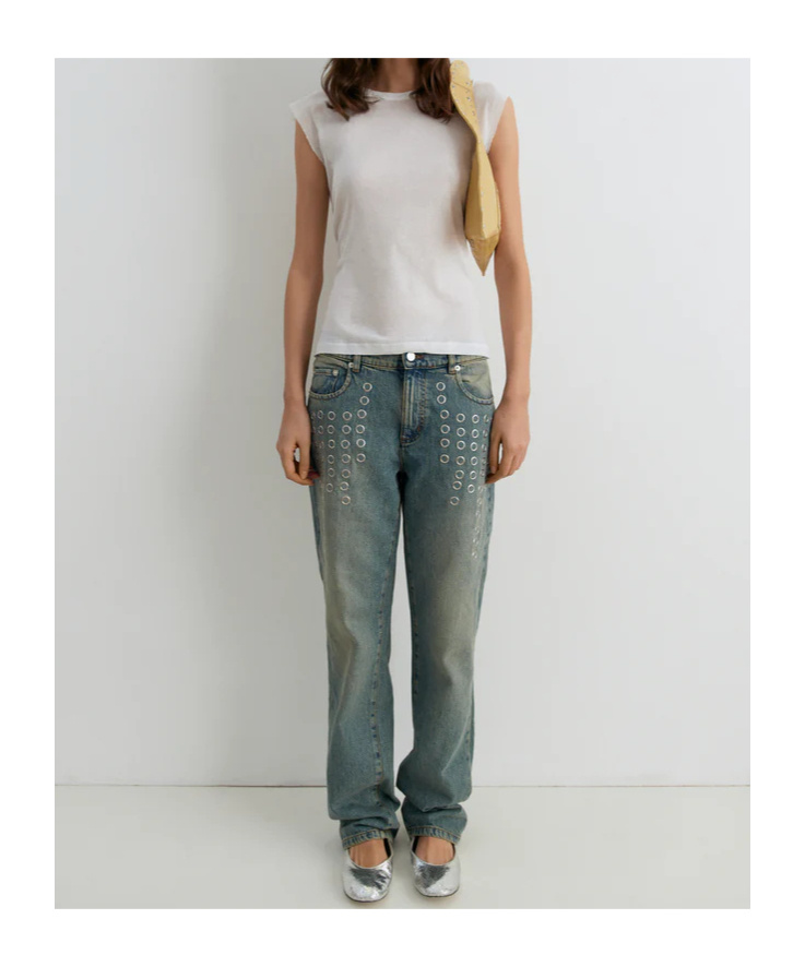 Gimaguas Jeans With Belt Loops In Blue