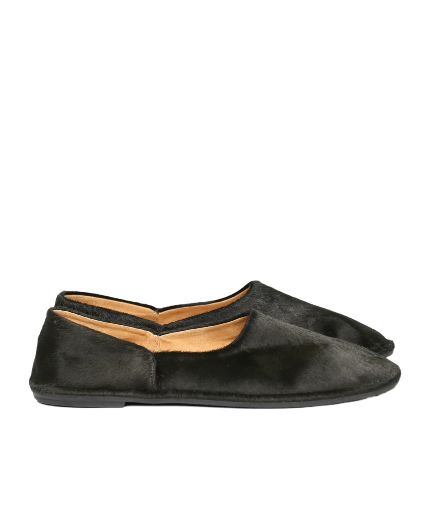 The Row Ballet Shoes With Round Head And Flat Bottom In Black