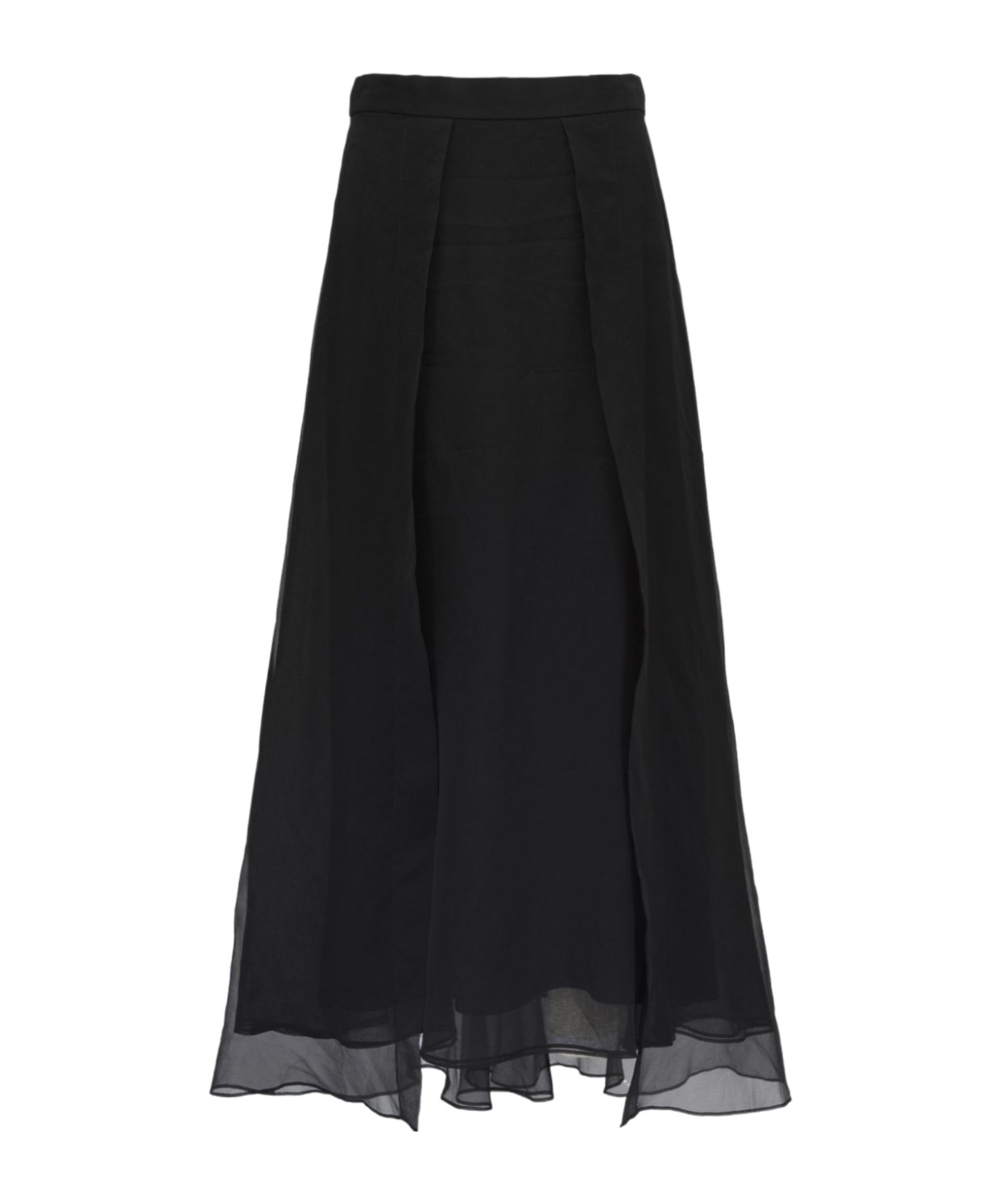 Brunello Cucinelli Pleated Skirts In Black