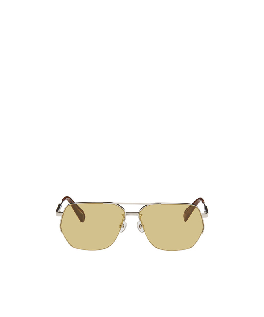Jacquemus Aviator Sunglasses In Nude