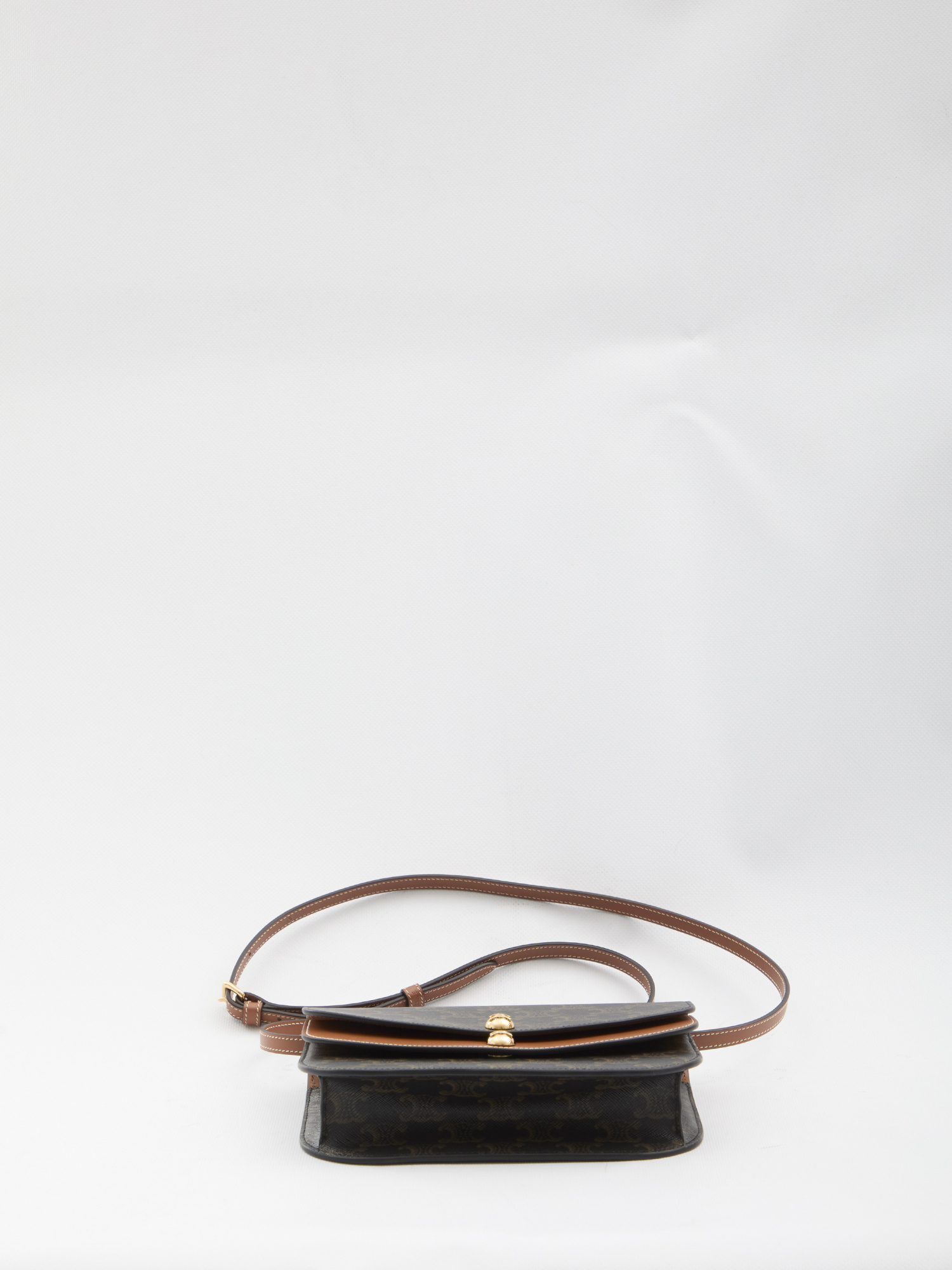 Celine Women Wallet On Chain Crossbody Bag In Brown