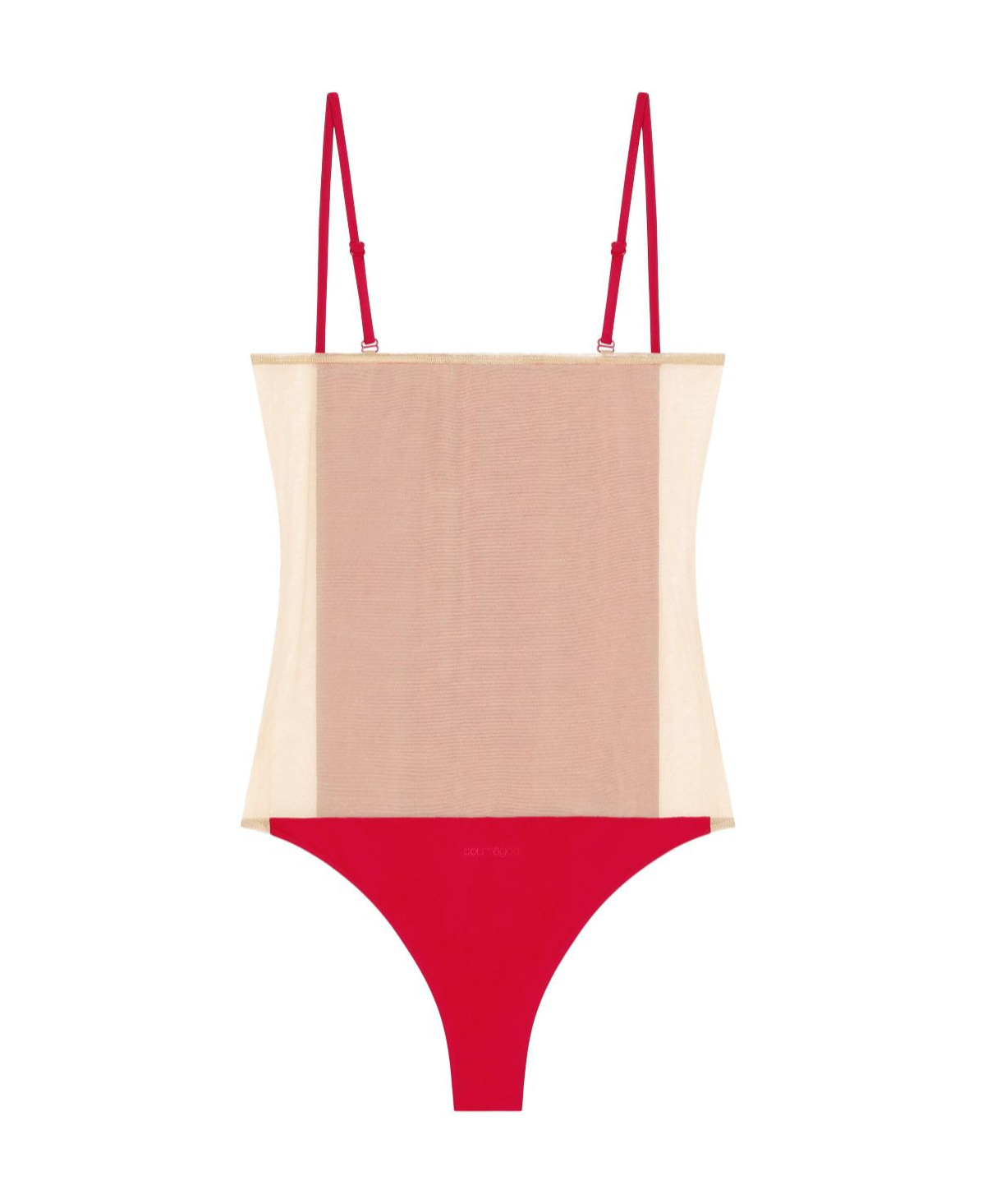 Courrèges Illusion Swimsuit With Adjustable Spaghetti Straps