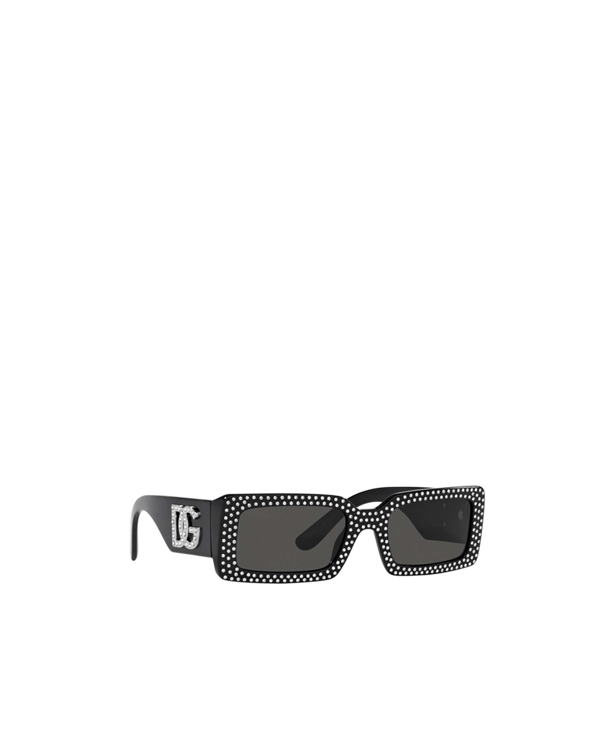 Dolce & Gabbana Geometric Frame Sunglasses In Black