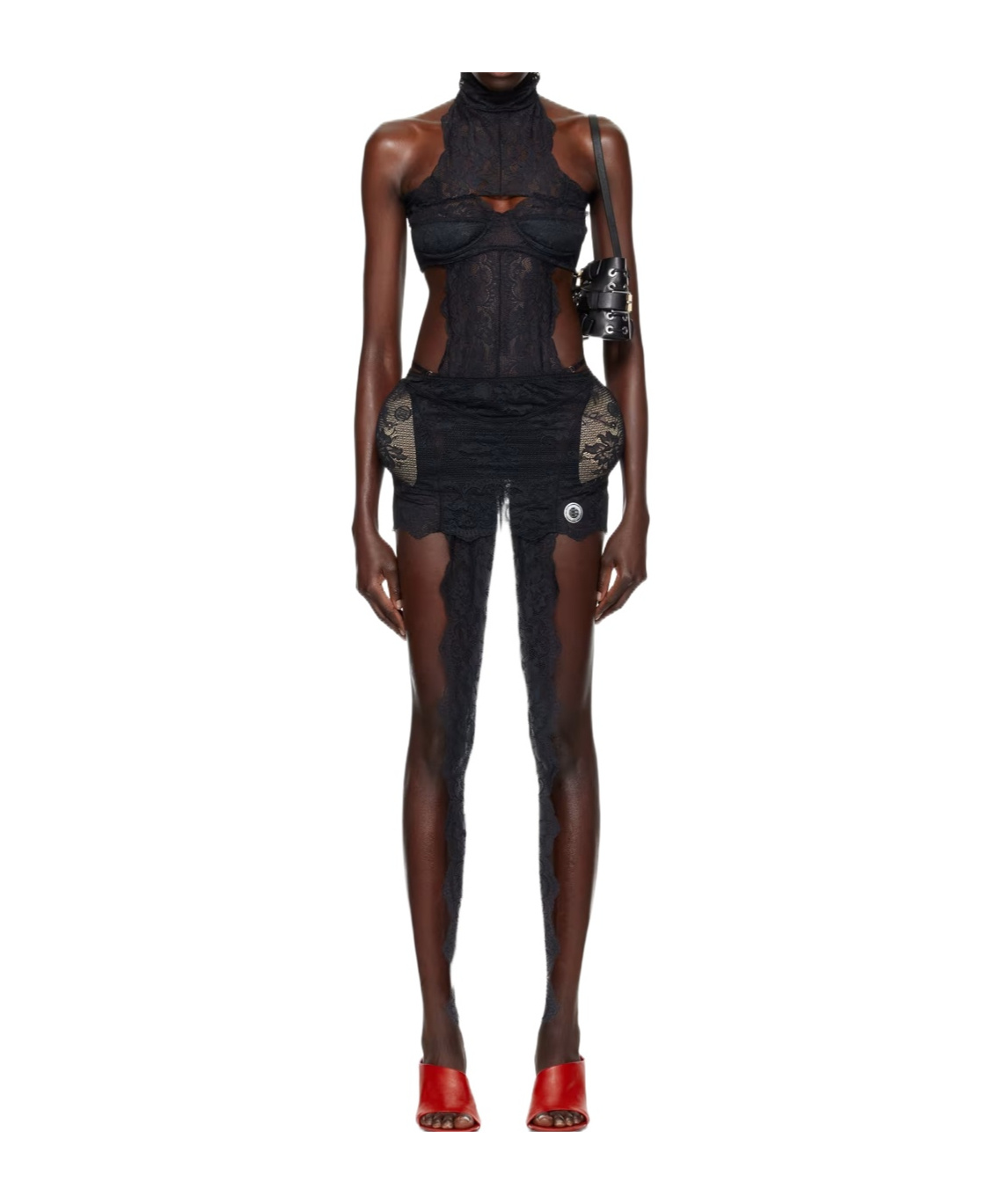 Jean Paul Gaultier And Shayne Oliver Collaborate On A Backless Dress In Black