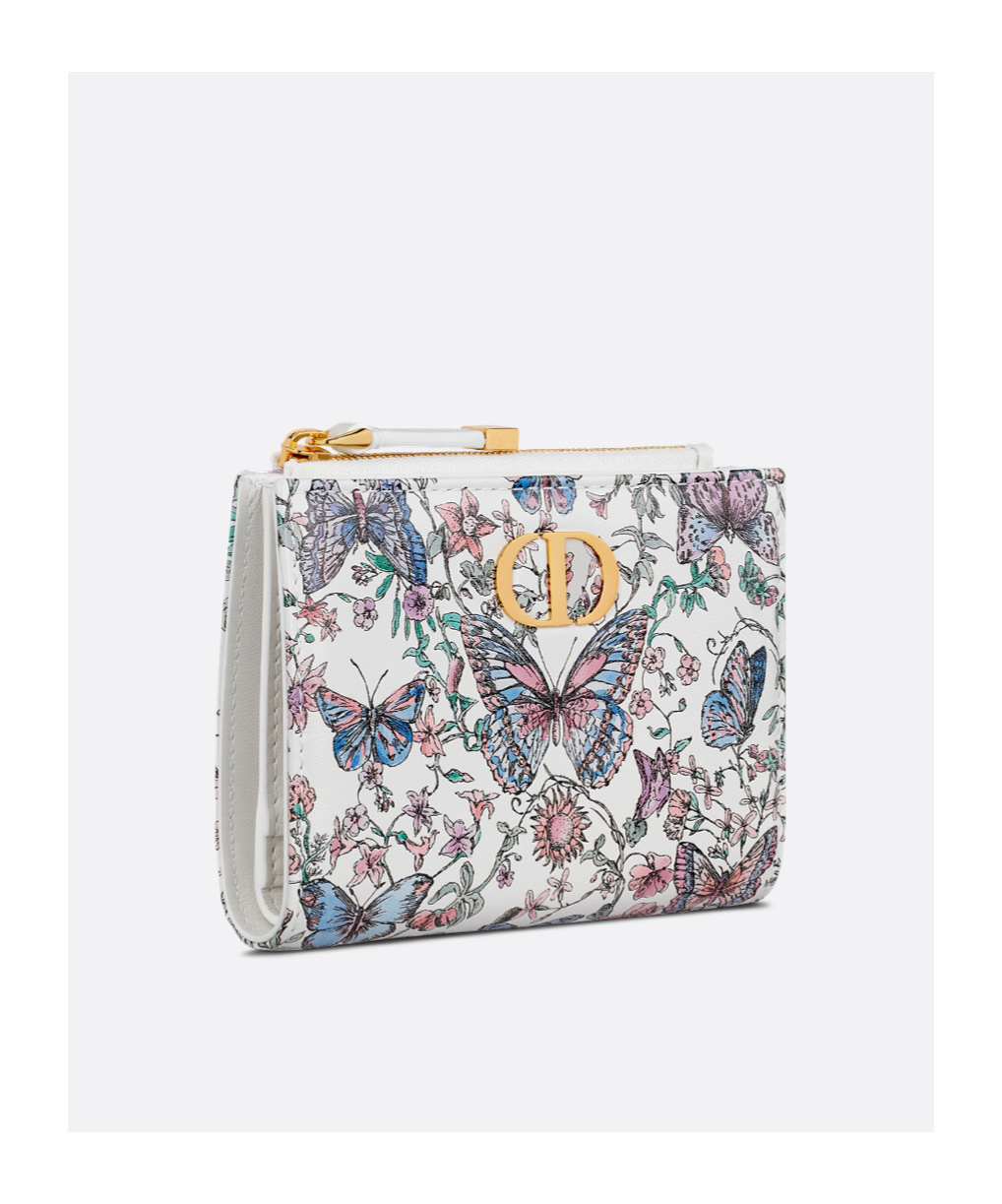 Dior Zipper Wallet In Multicolor