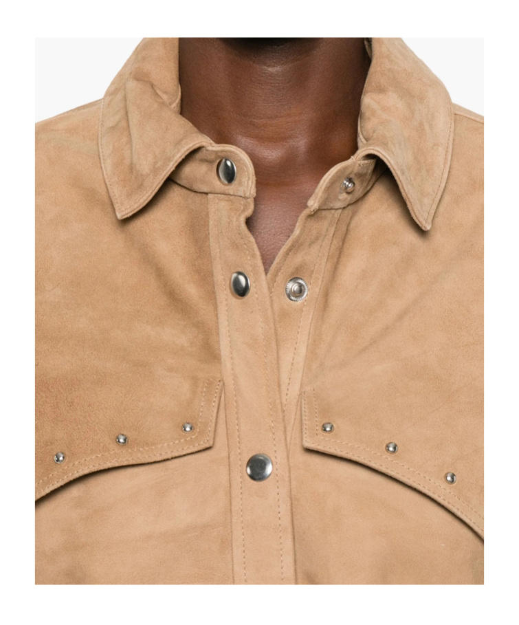 Iro Long Sleeve Shirt In Brown