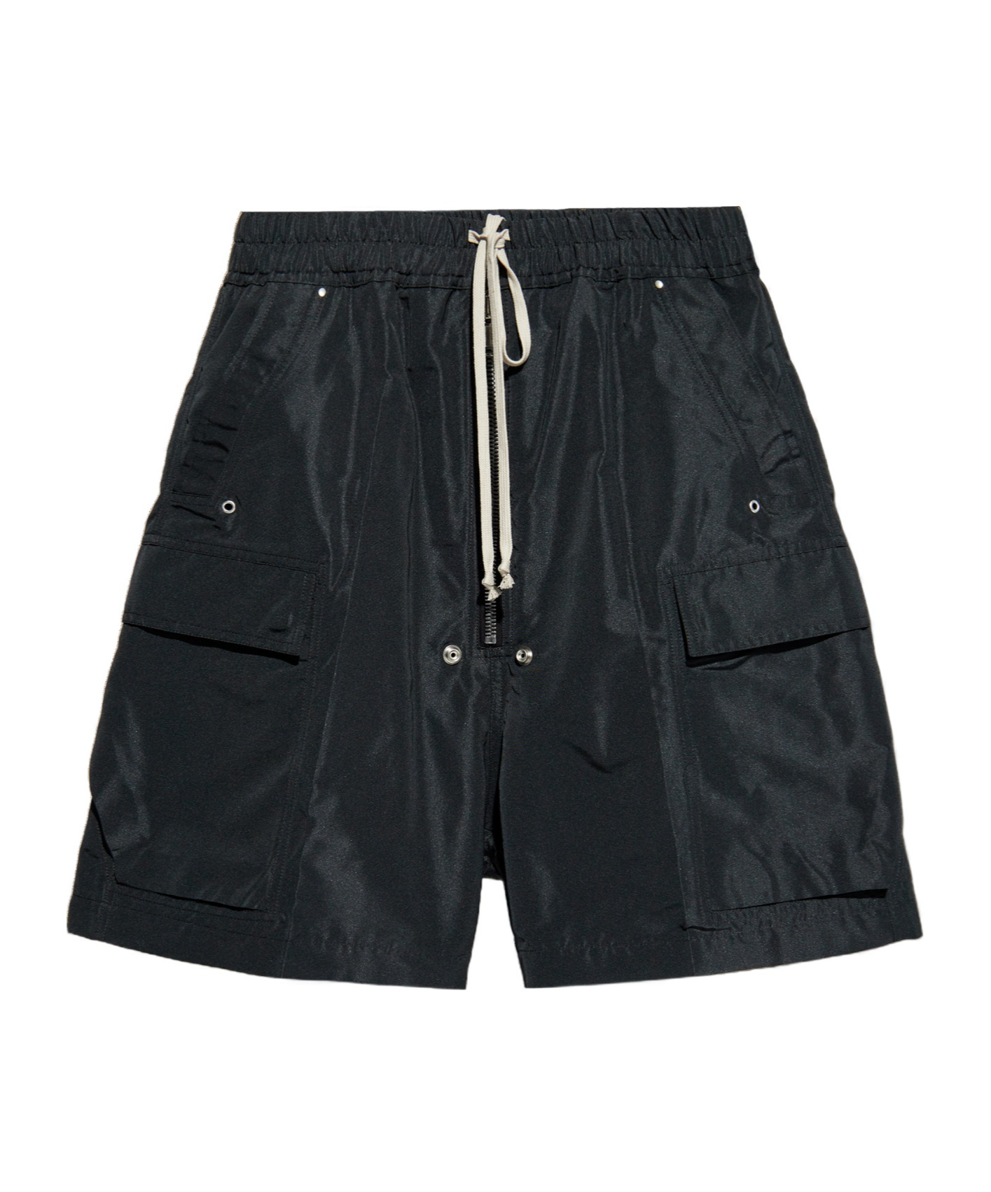 Rick Owens Straight-leg Shell Shorts In Black