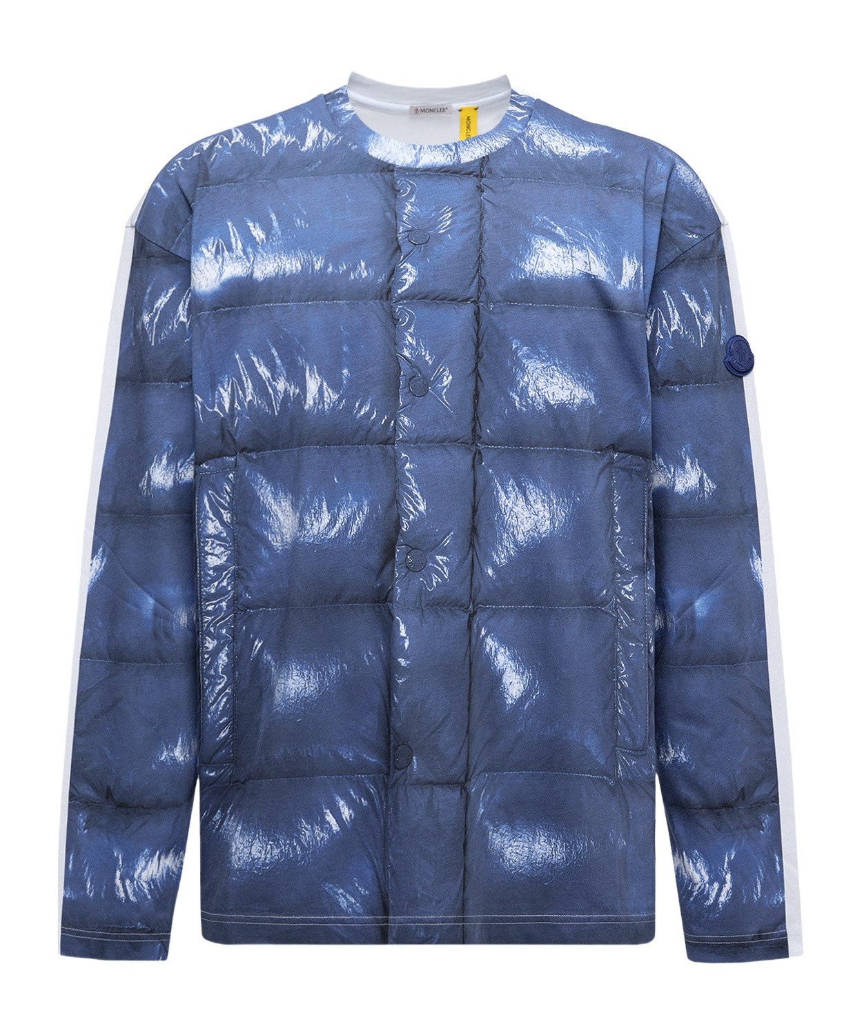 Moncler Long-sleeved T-shirt In Blue