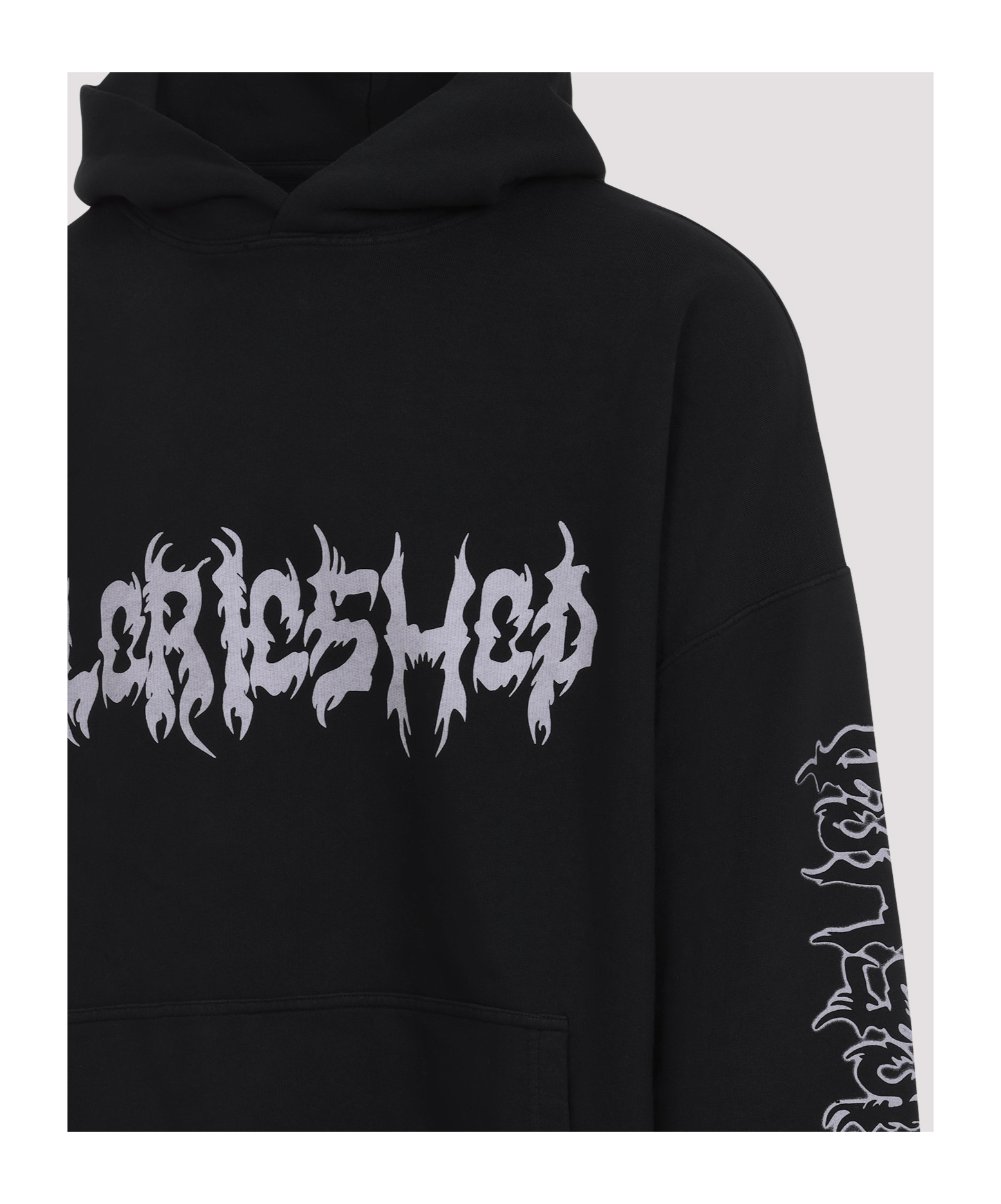 032c Faithless Oversized Hoodie In Black