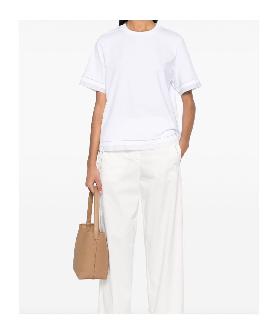Shop Peserico Short-sleeved T-shirt In White