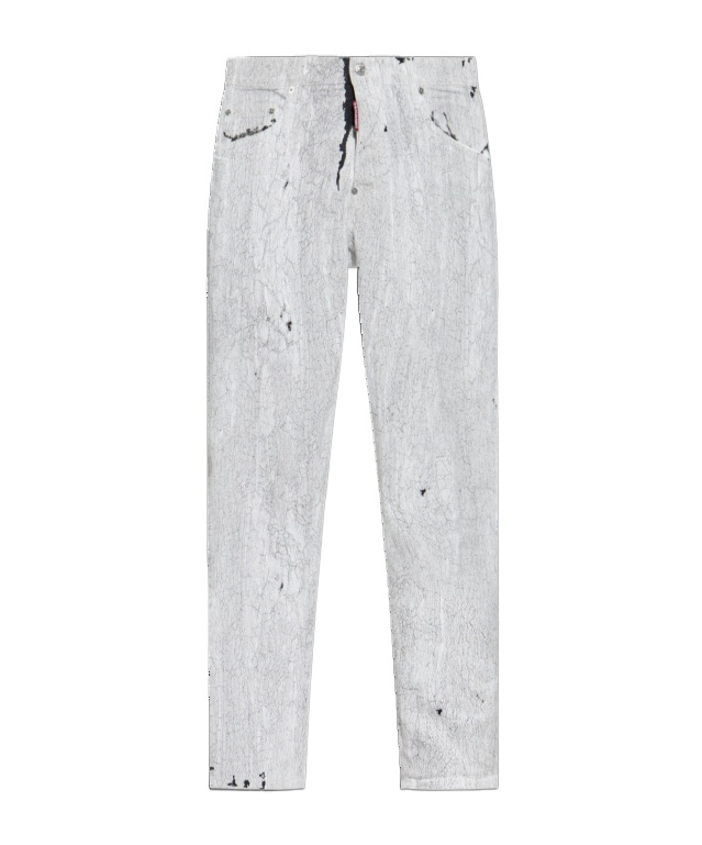 DSQUARED2 DSQUARED2 CRINKLED SLIM SKATER JEANS