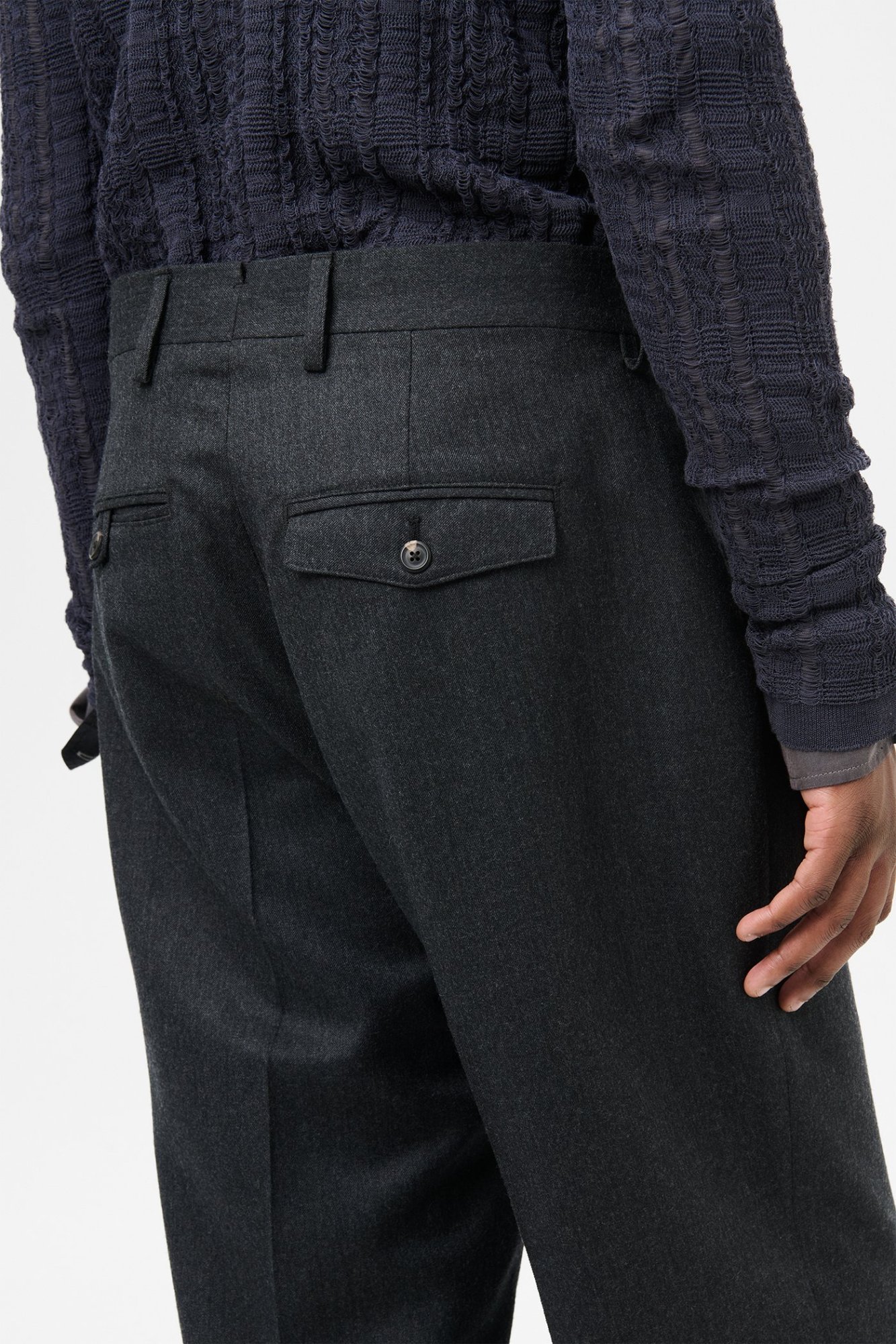 Our Legacy Maitre D Belt-loop Casual Pants In Black