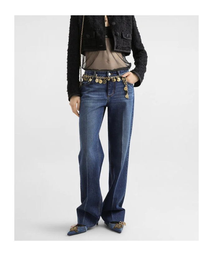 Dolce & Gabbana Denim Straight-leg Jeans In Blue