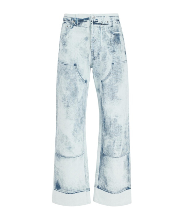 Dior Belt-loop Jeans In White