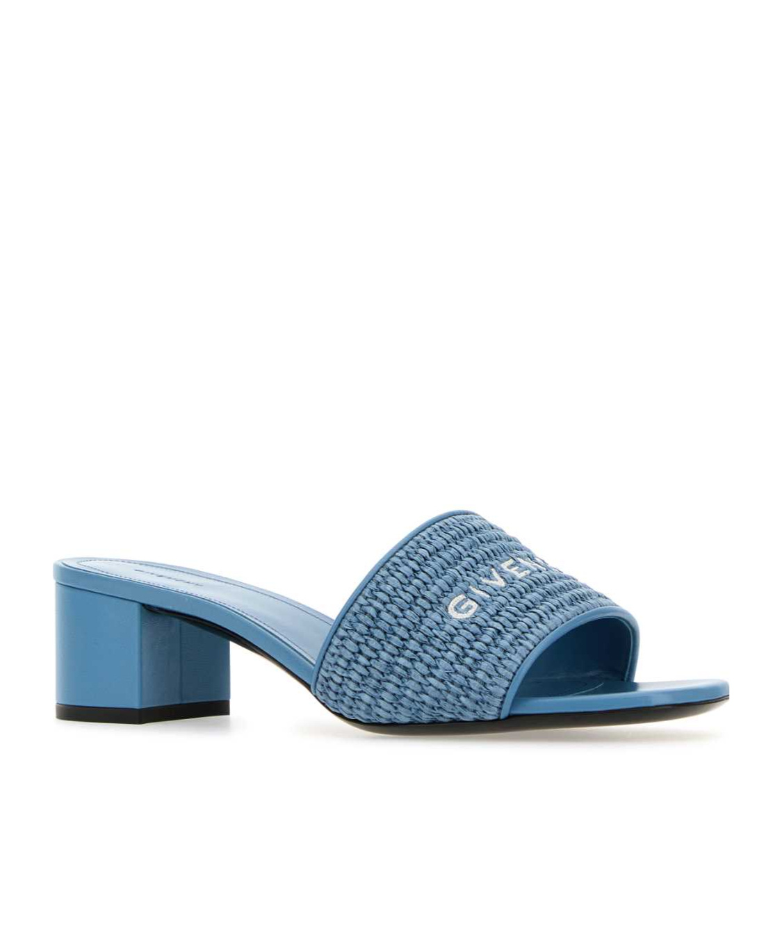 Givenchy '4g' Open Toe Block Heel Sandals In Blue