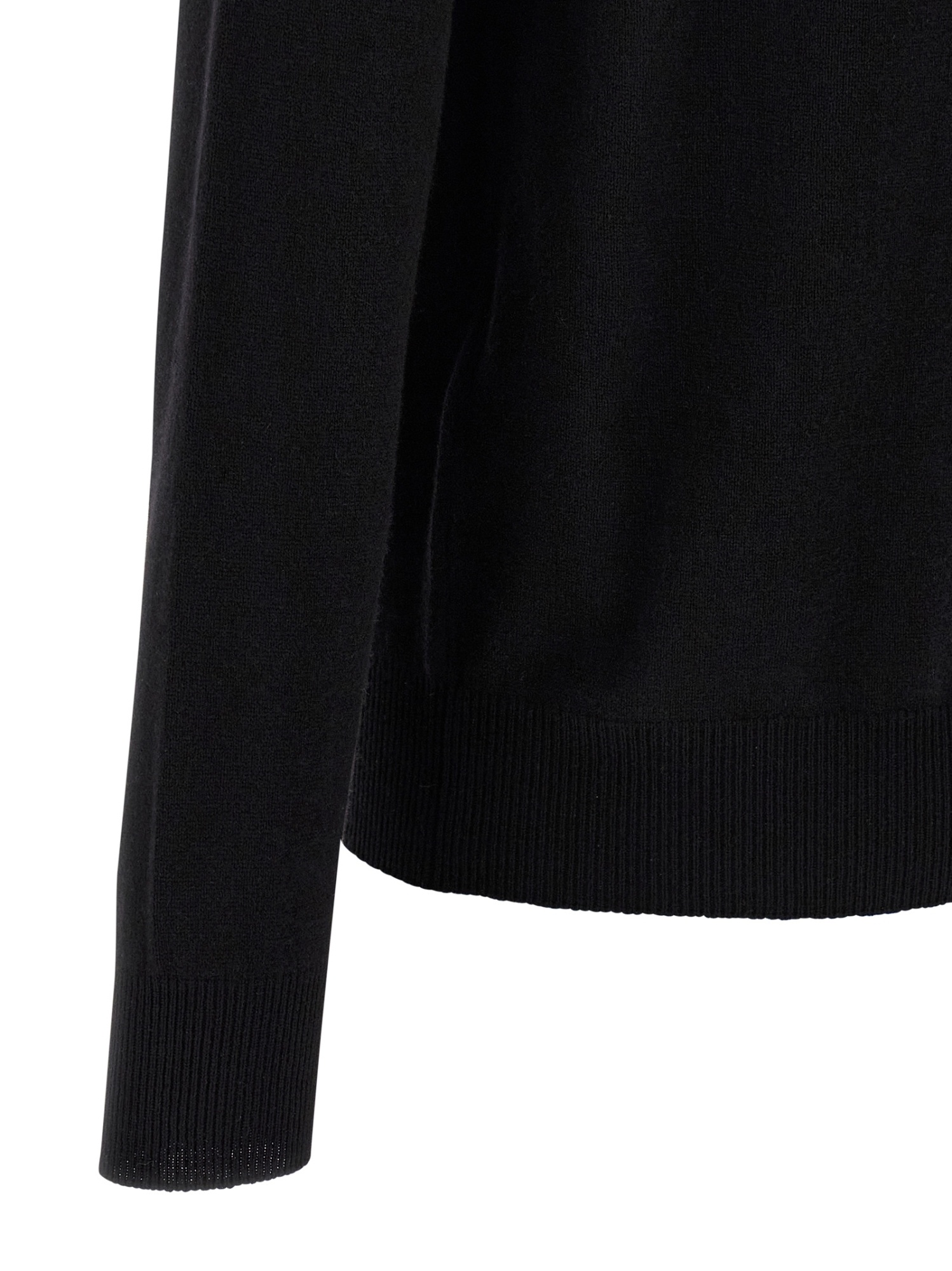 Saint Laurent Wool Polo Shirt Cuffs Ribbed In Blue