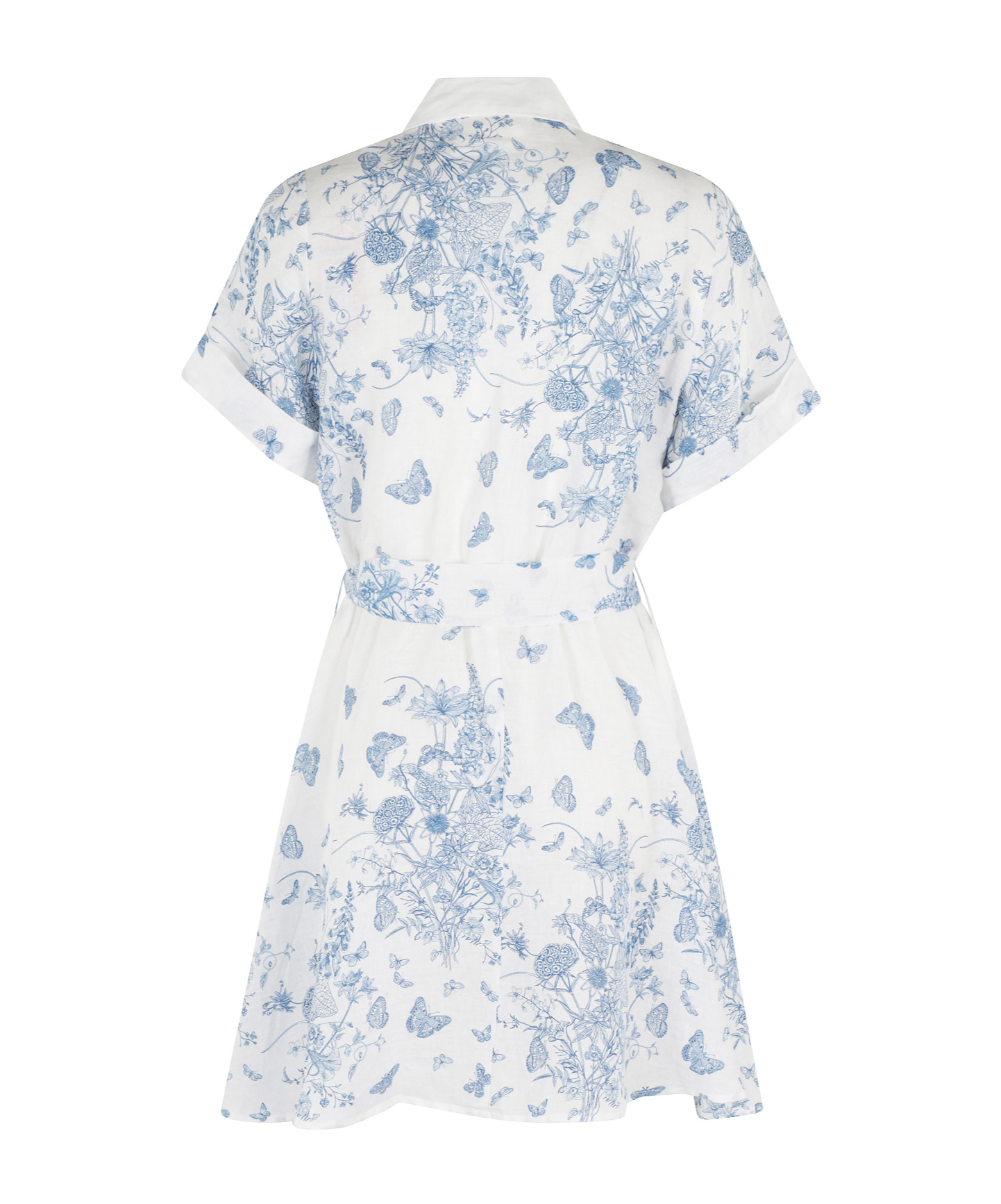 Mc2 Saint Barth Joseline Mini Dress With Floral Print In Blue