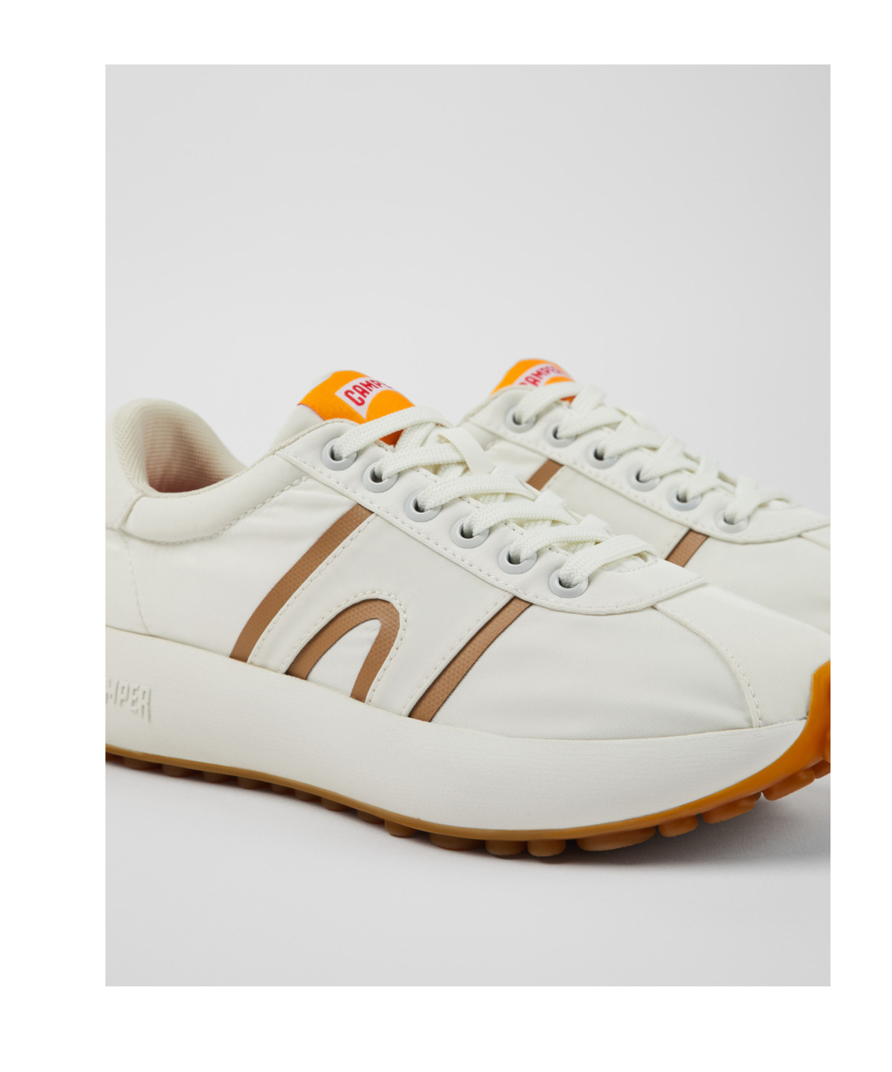 Shop Camper Laced Sneakers In White