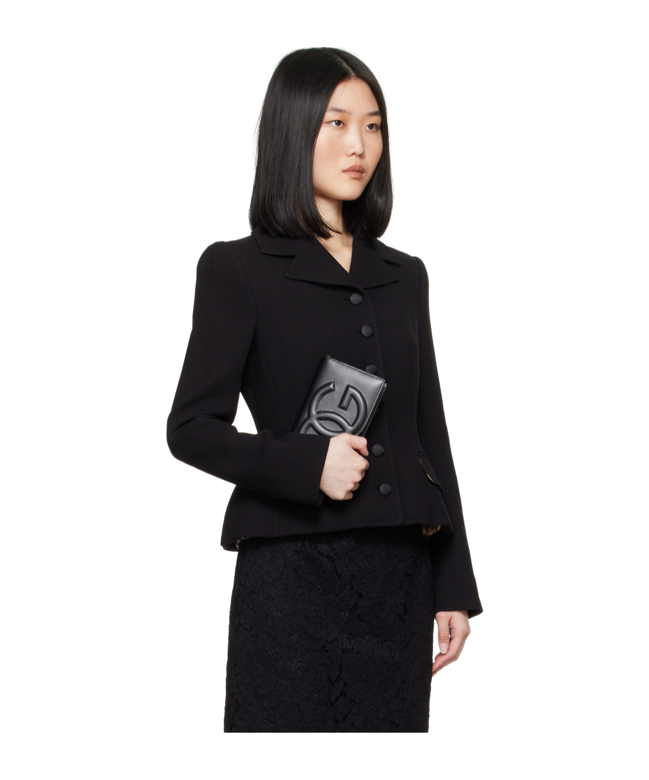 Dolce & Gabbana Single-breasted Wool Blazer In Black
