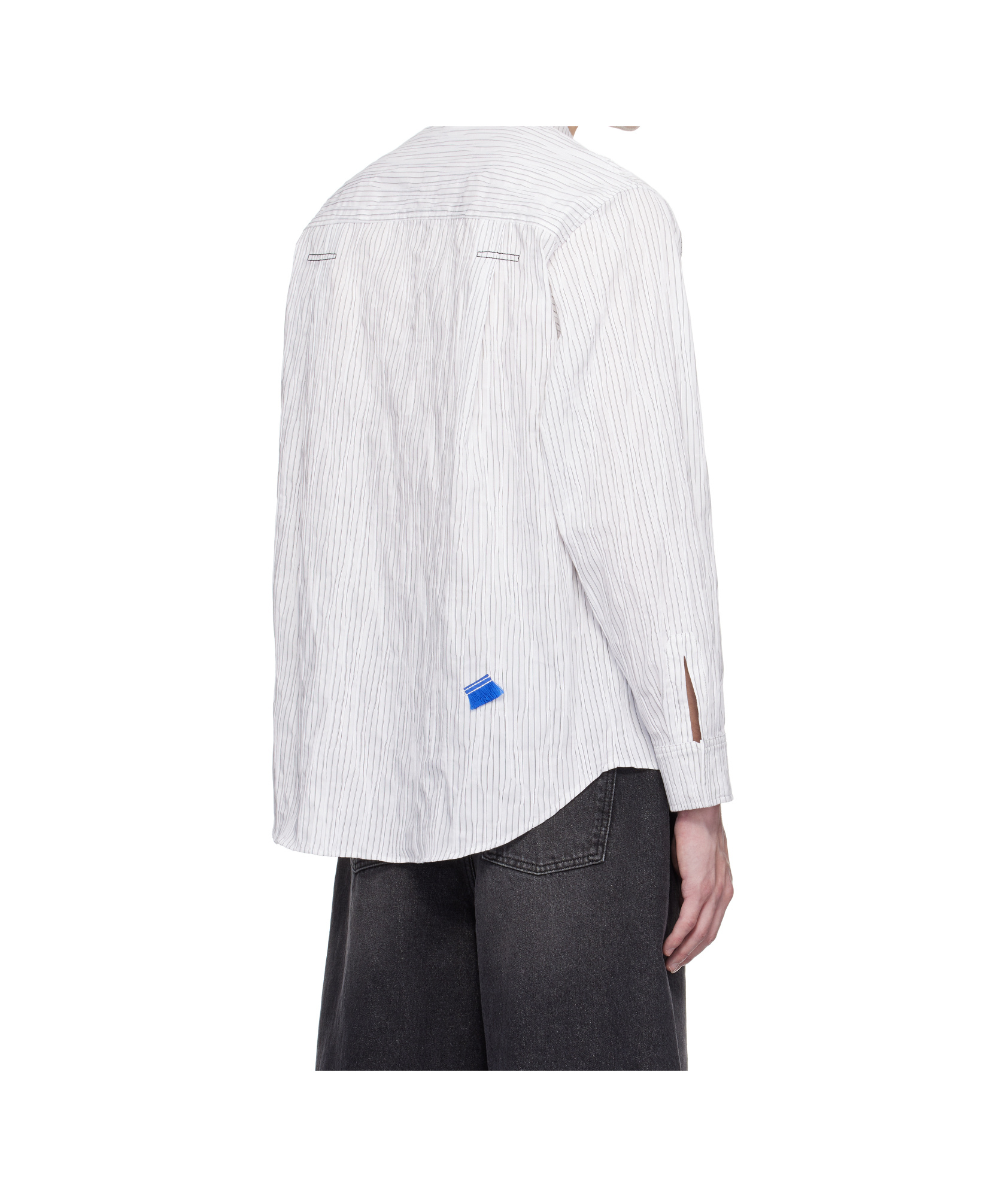 Ader Error Long Sleeve Shirt In White