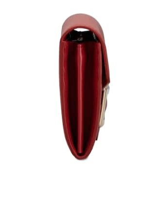Roger Vivier Belle Vivier Leather Wallet In Red