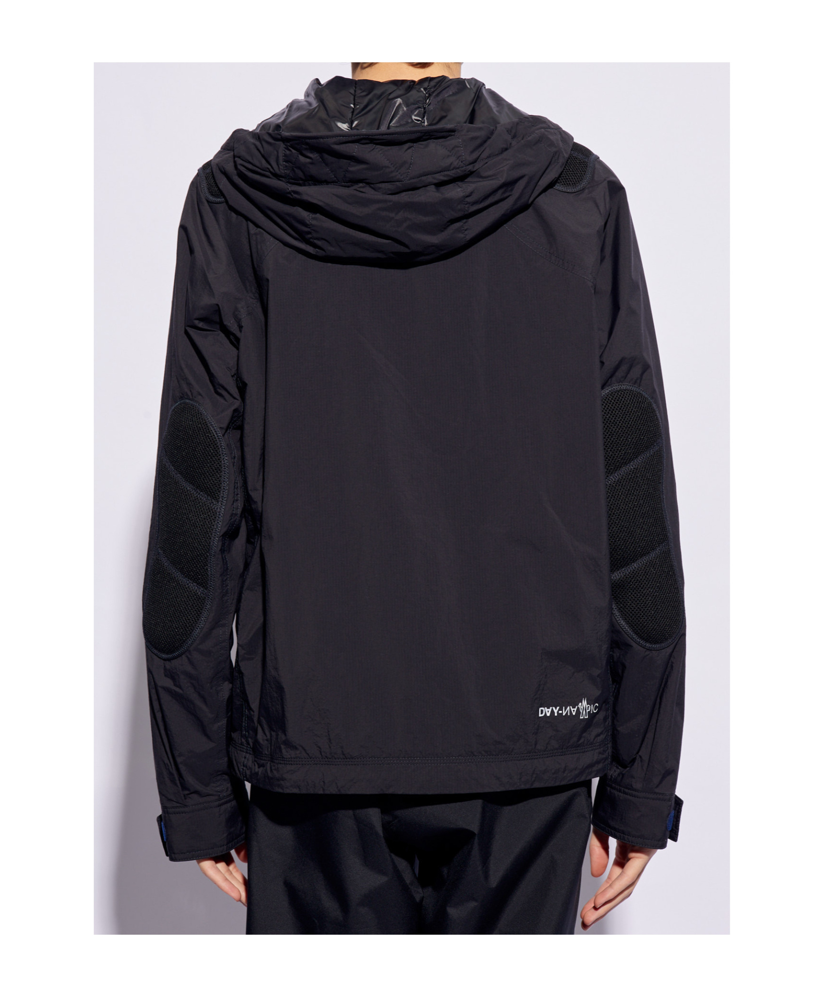 Moncler Zip-up Hooded Jacket In Black