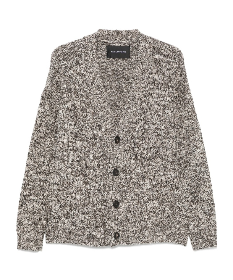 Tagliatore Long-sleeved Knitted Cardigan