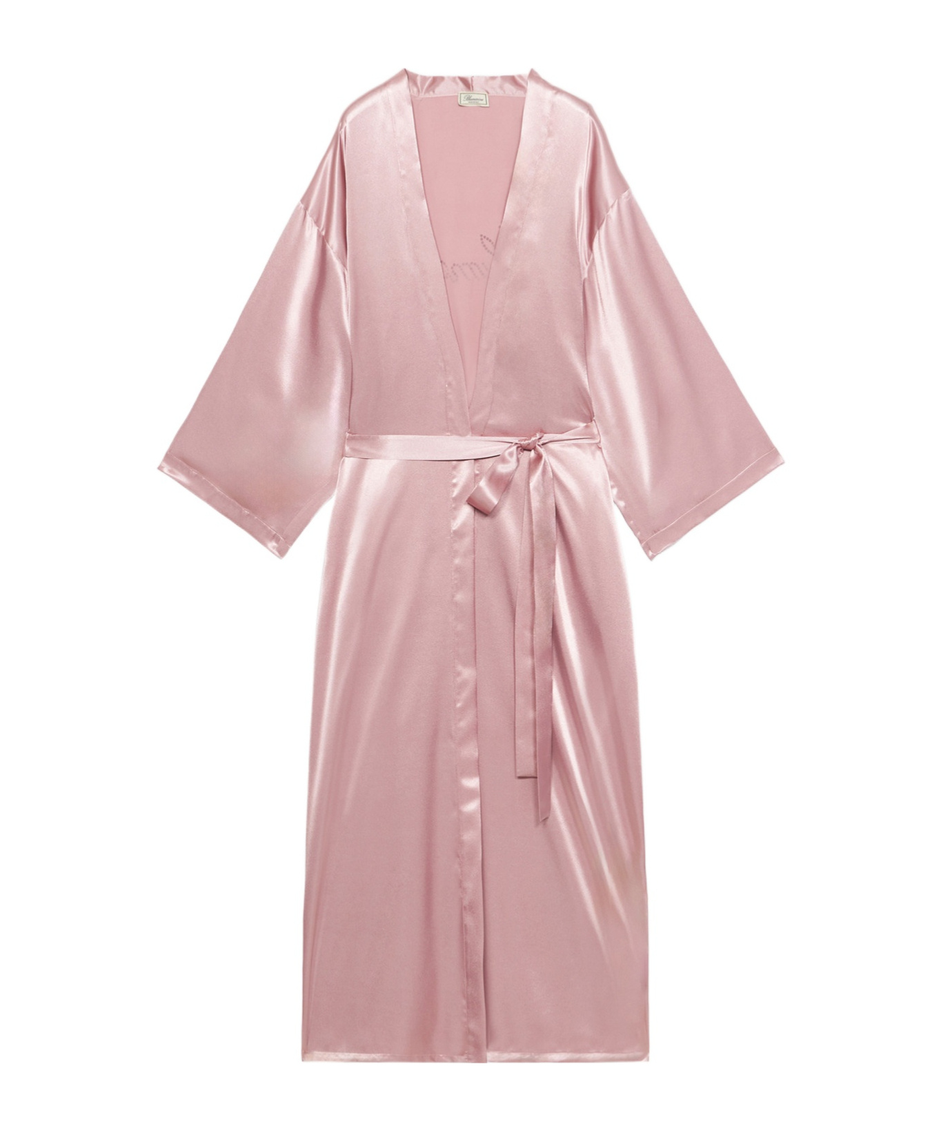 Blumarine Rhinestone Bathrobe In Pink