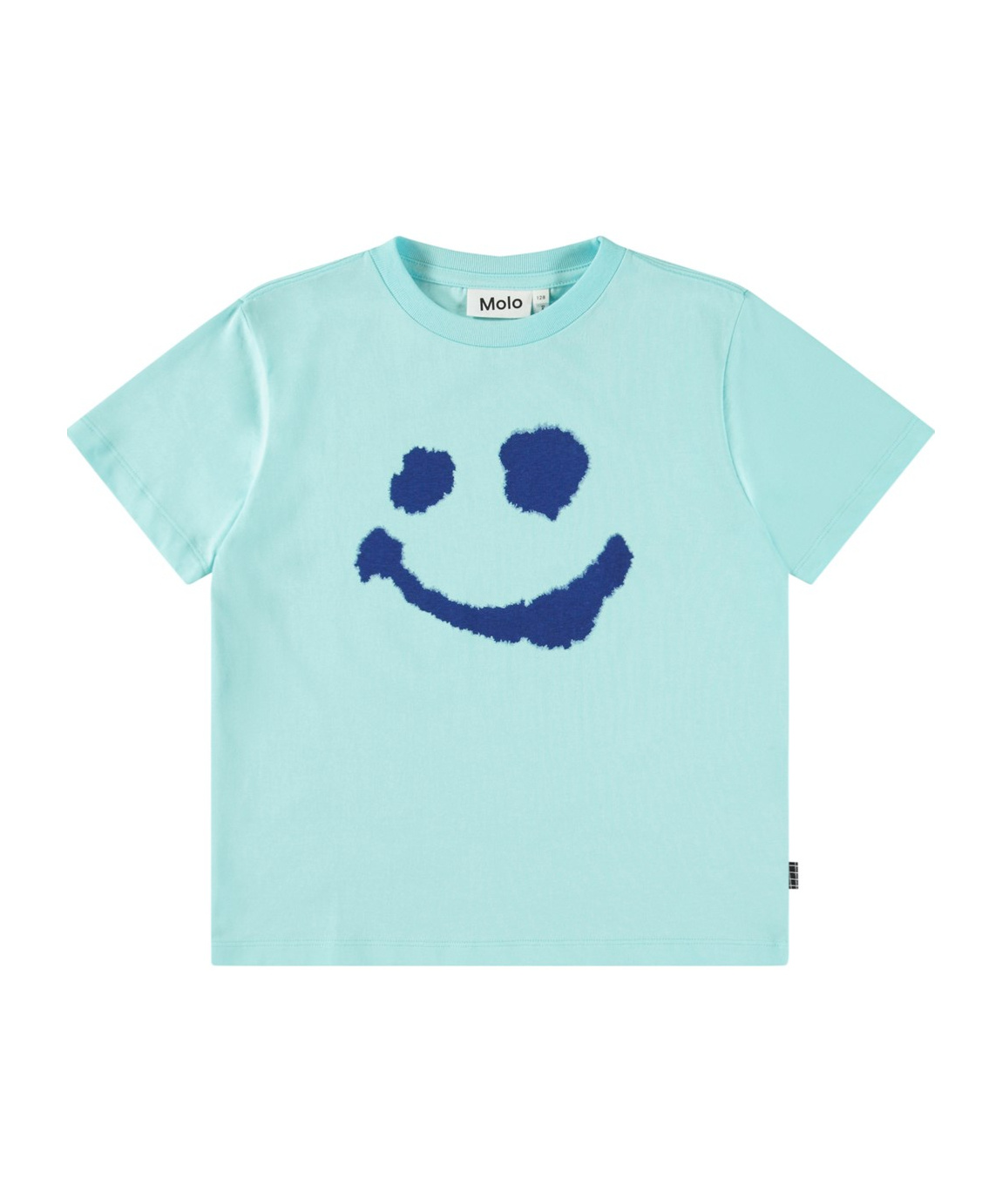 Molo Boy's Rame Water Smile Short-sleeve T-shirt In Blue