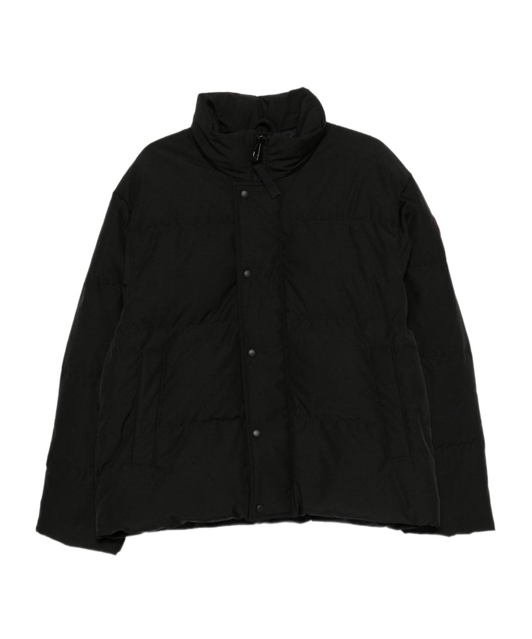 Canada Goose Bayview Logo Patch Down Jacket In Black