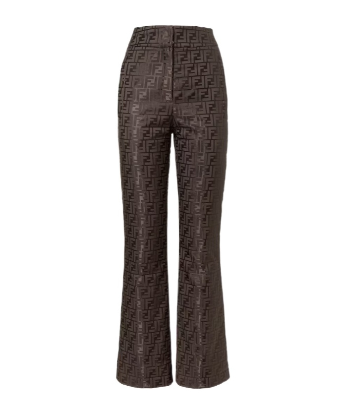 Fendi Ff-motif Ski Pants In Brown
