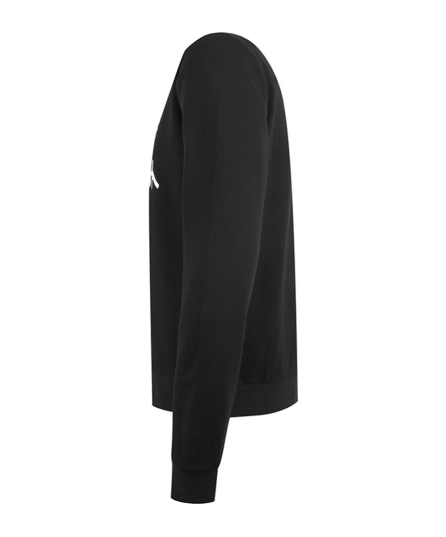 Ea7 Long-sleeved Sweater In Black