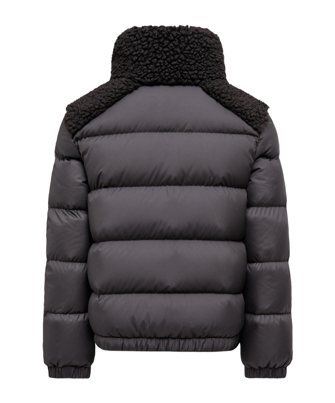 Moncler Long-sleeved Down Jacket In Black
