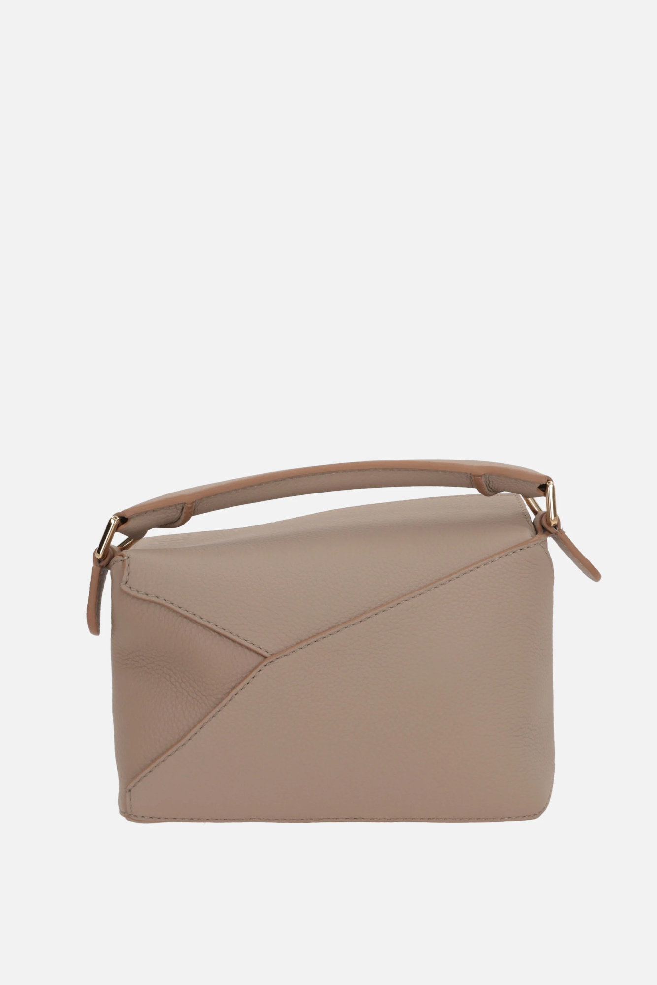 Shop Loewe Mini Puzzle Bag In Soft Grained Calfskin In Brown