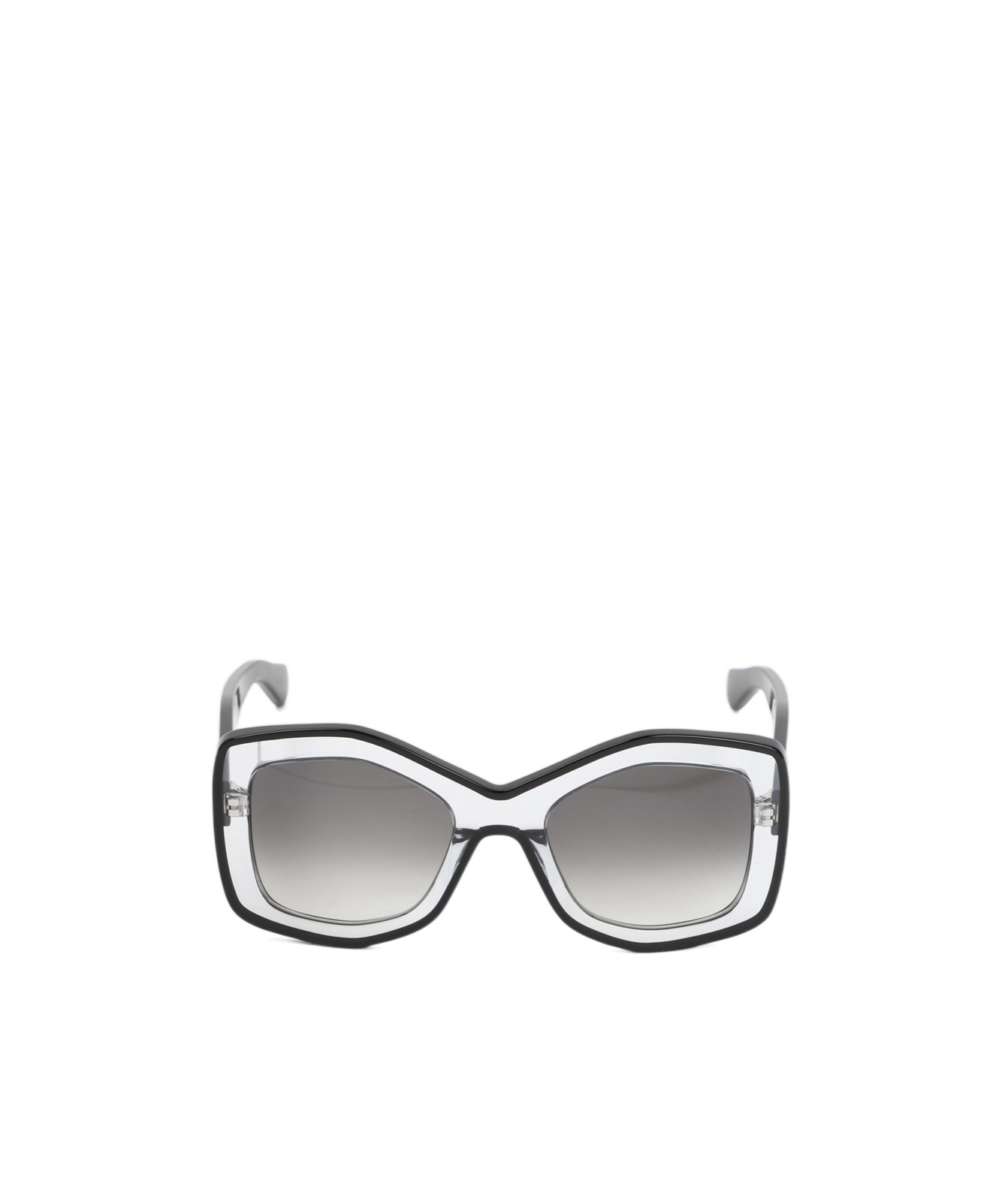 Alaïa Geometric Frame Sunglasses In Gray