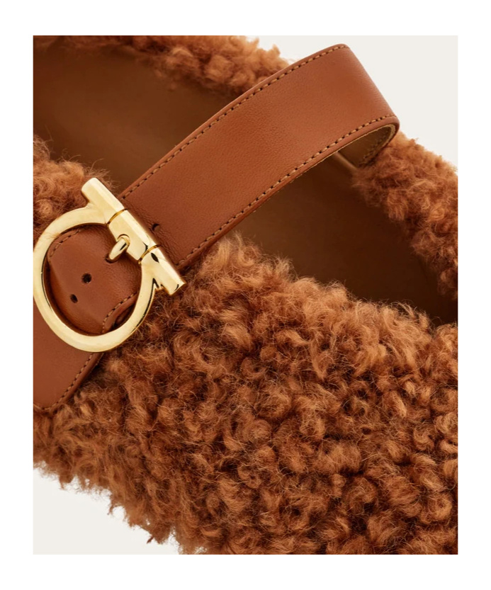 Ferragamo Ballerina Ornament Gancini Women In Brown