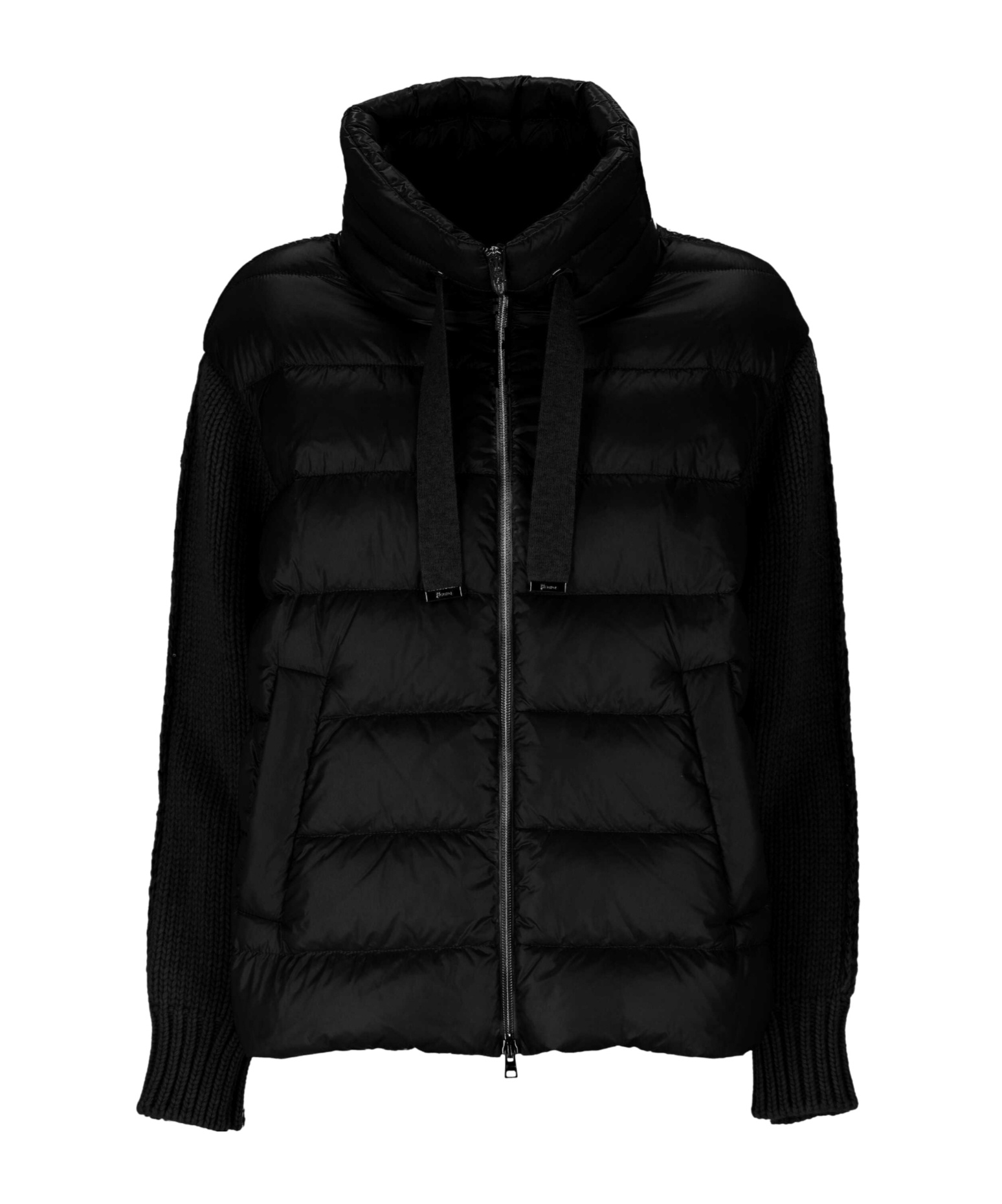 Herno Ultralight Knitted Resort Jacket In Black