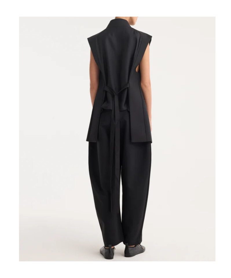 Rohe Lace-up Vest In Black