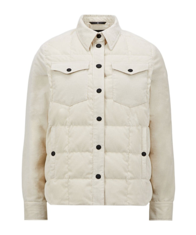 Moncler Long-sleeved Down Jacket In White
